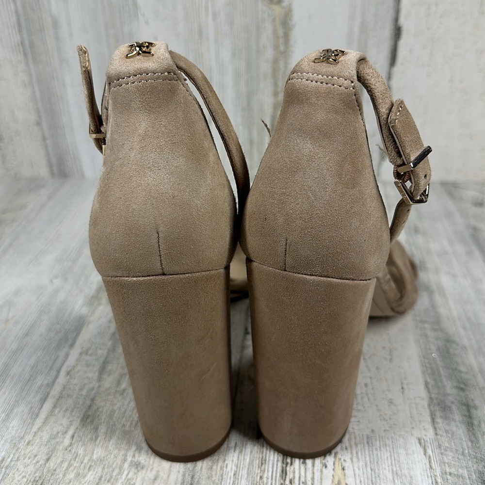 Sam Edelman Yancy Ankle Strap Womens 10 Sandal in Oatmeal Wedding Neutral Party‎ - Picture 12 of 14